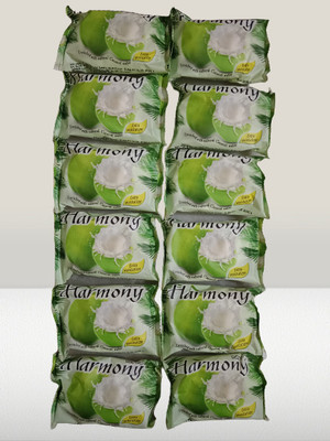 Harmony Green Coconut soap pack of 12pcs 75g(12 x 75 g)