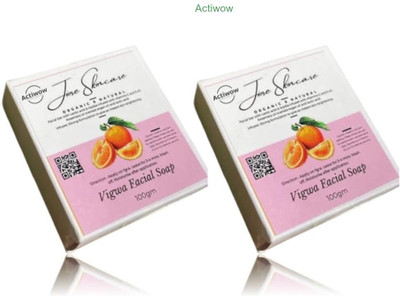 ACTIWOW Jiore Vigwa Facial Soap for Even, Radiant Complexion Combo(2 x 100 g)
