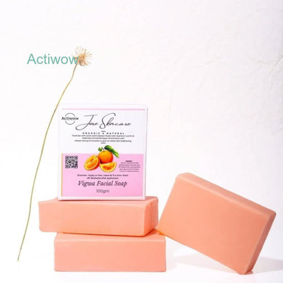 ACTIWOW Jiore Skincare Vigwa Face Whitening Soap with Lactic Acid & Jojoba Oil(100 g)