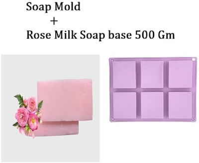 GEUTIERL ROSE MILK SOAP BASE + SOAP MOLD(500 g)