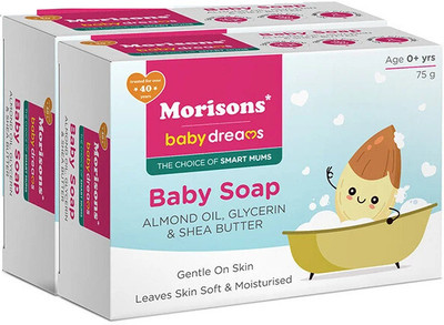 Morisons Baby Dreams Baby Soap Combo - 75gm Pack of 2 -(2 x 75 g)