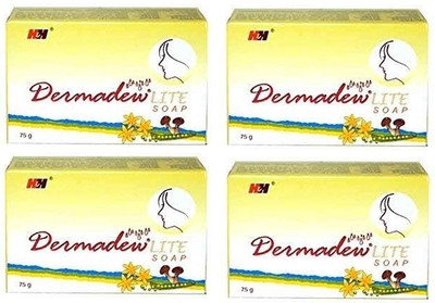 H&H Dermadew Lite Soap - 75gm, Pack Of 4(4 x 18.75 g)