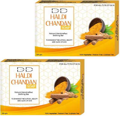 DOOMSDAY HALDI CHANDAN SOAP FOR HEALTHY & SOFT SKIN PACK OF 2(2 x 100 g)