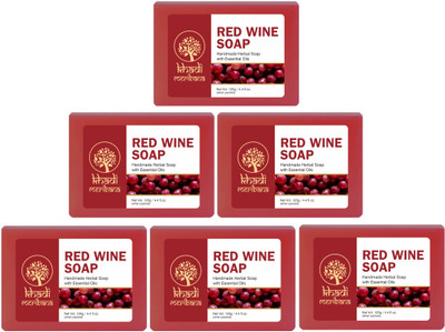 MeriBana Khadi Red Wine Soap(6 x 125 g)