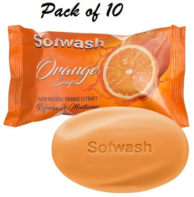 RINGHAS SOFWASH ORANGE SOAP PACK OF 10(10 x 100 g)
