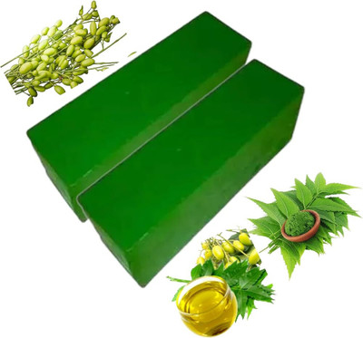 GEUTIERL Organic neem soap base,Natural neem soap base(500 g)