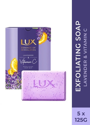 LUX Lavender & Vitamin C Exfoliating Soap(5 x 125 g)
