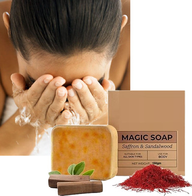 AGLEY Real Kesar Magic Soap For De-Tan Removing Soap(150 g)