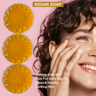 TERIHAR Citrus Rejuvenate Kesar Soap (100GM) (PACK OF 3)(3 x 100 g)