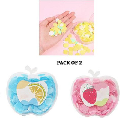 FRAILENO handwash Soft Paper Soap strips Bottle for travel - Multicolor(2 x 10 g)