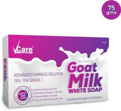 Vcare Goat Milk Soap 450g (pack of 6)(6 x 12.5 g)