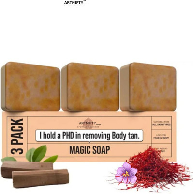 ARTNIFTY ghr soaps magic soap original ghr soap | kojic acid soap tan removal | face wash(3 x 100 g)