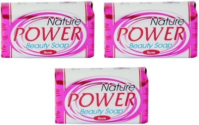 nature power NaturePower Rose Beauty Soap Pack of 3(3 x 125 g)