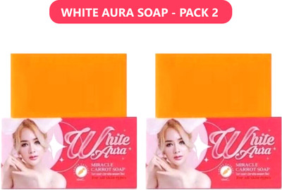 nandurba WHITE AURA Carrot Radiance Soap – Miracle Care for Freckled Skin(2 x 100 g)