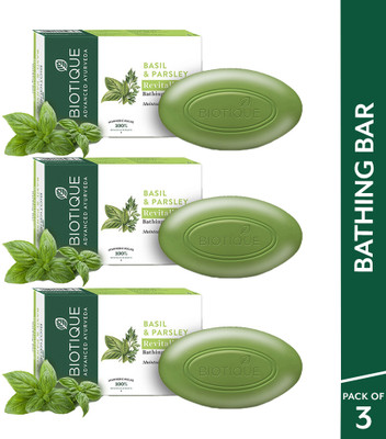 BIOTIQUE Parsley Revitalizing Bathing Bar 150g x 3(3 x 150 g)