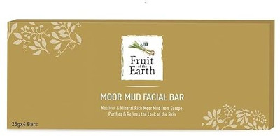 Fruit of the earth Moor Mud Facial Bar 4 Unit X 25 g(100 g)