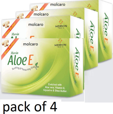 MOLCARO ALOEE SOOTHING & MOISTURIZING SOAP P4(4 x 75 g)