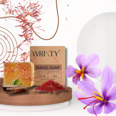 Wrixty Clear Radiance Bath Bar – Enriched with Saffron & Sandal Pack of 1(100 g)