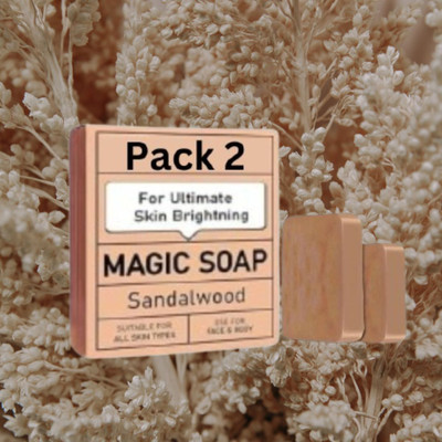 Agonize Ghar Bright Skin Soap Bars | Ayurvedic Kesar Chandan | 2 Pack(2 x 100 g)