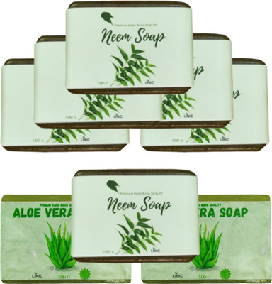 linic HERBAL NEEM SOAP(6), ALOE VERA(2)(8 x 100 g)