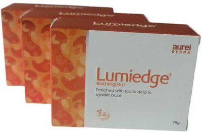 Aurelderma LUMIEDGE BATHING BAR 75 GM (PACK OF 3)(3 x 75 g)