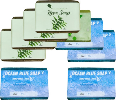linic HERBAL NEEM SOAP(4), ALOE VERA(1), OCEAN BLUE(4)(9 x 100 g)