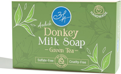 Aadvik Premium Donkey Milk Soap Luxurious Skincare with Green Tea Infusion(100 g)