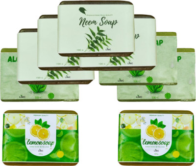 linic HERBAL NEEM SOAP(4), ALOE VERA(3), LEMON SOAP(2)(9 x 100 g)