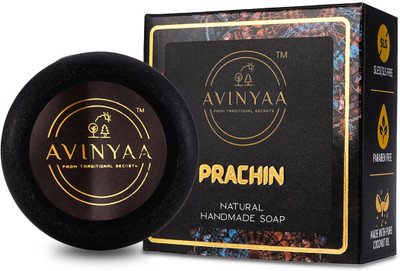 avinyaa Prachin Natural Luxury Bar with Charcoal, Frankincense, Ylang Ylang etc(85 g)