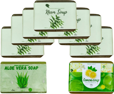 linic HERBAL NEEM SOAP(7), ALOE VERA SOAP(1), LEMON SOAP(1)(9 x 100 g)