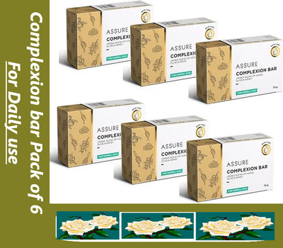 ASSURE Complexion Bar Unique Blend of Kesar ,Olive & Honey5(5 x 75 g)