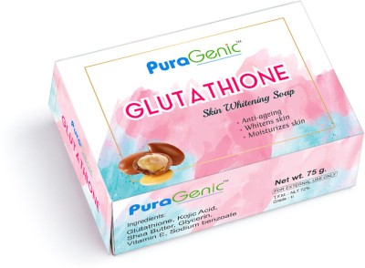 Puragenic Glutathione Skin Whitening Soap, 75gm(3 x 75 g)