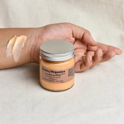 CHITTAM ORGANICS BACK TO BASICS Kumkumadi Ubtan Whipped Soap(100 g)