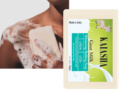 KAIASHA Natural Handmade Goat Milk Soap Super Quality Bathing Soap Bar Moisturizing(150 g)