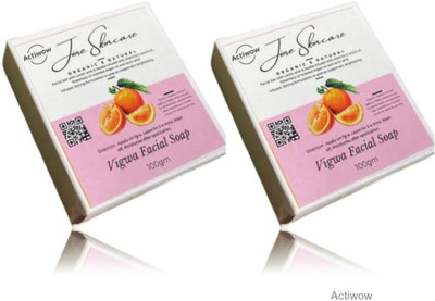 ACTIWOW Jiore Vigwa Whitening Soap for Acne-Free Skin & Glow Combo(2 x 100 g)