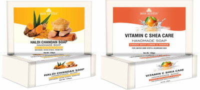 Bon Austin Haldi Chandan & Vitamin C Bathing Bar Soap Pack of 2 of 100Gms (200Gms)(2 x 100 g)