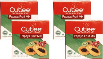 Cutee Papaya Fruit Mix The Beauty Soap(4 x 100 g)