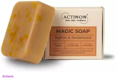 ACTIWOW Magic Soap Soft Morning Glow Bar with Saffron and Rose(100 g)