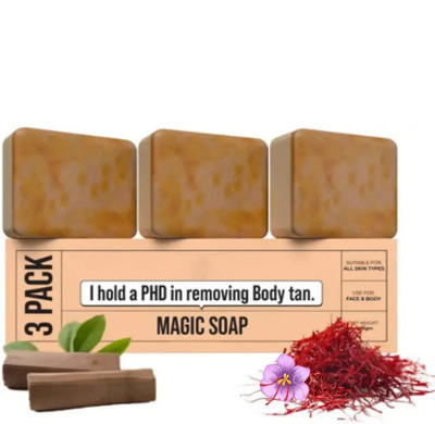 VIVAGLO Magic Show Soap | Promotes Natural Look(3 x 100 g)