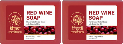 MeriBana Khadi Red Wine Soap(2 x 125 g)