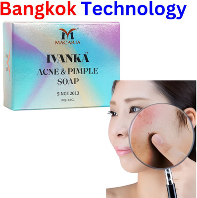MACARIA Ivanka Acne & Pimples removal soap for face & also full body whitening soap(100 g)
