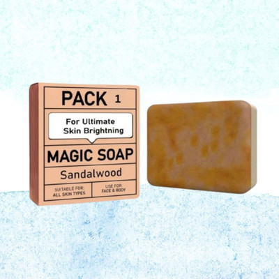 Agonize magic soap Body Herbal Ayurvedic Saffron Sandalwood beauty soap (100gm),/(100 g)
