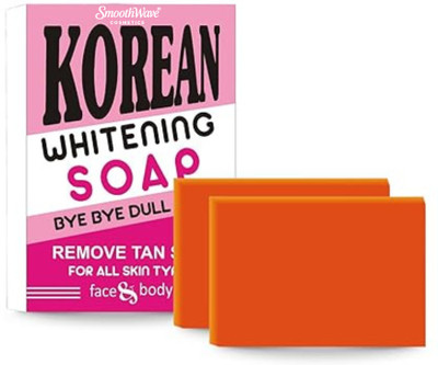 SmoothWave Cosmetics Korean Whitening Soap – Say Bye to Dull & Tanned Skin(100 g)