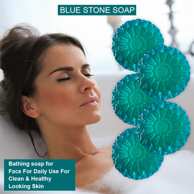 TERIHAR Radish Refresh Blue Stone Bathing Bar (100GM) (PACK OF 5)(5 x 100 g)