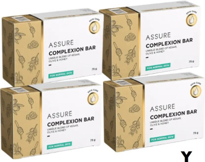 ASSURE Complexion Bar Unique Blend of Kesar Olive & Honey Soap X(4 x 75 g)