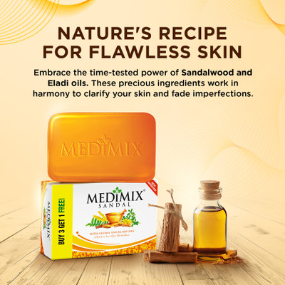 MEDIMIX SANDAL SOAPS - MULTI PACK(4 x 125 g)