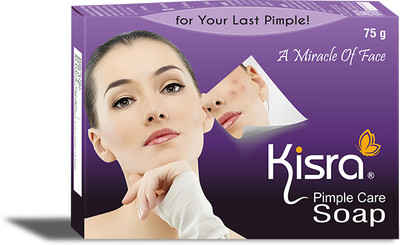 KISRA Pimple Care Soap for Acne, Sun Tan, Blemishes, Fine Line, Darkspots |Men, Women(75 g)
