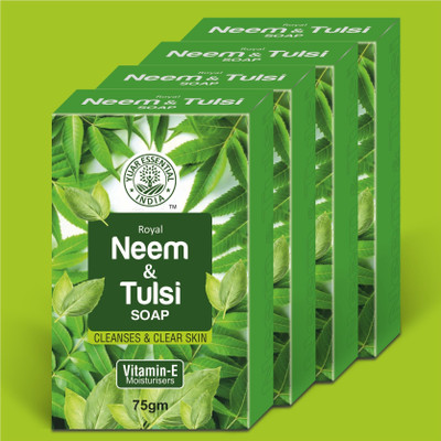 YUAR ESSENTIAL ROYAL NEEM TULSI SOAP(4 x 75 g)