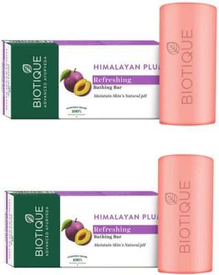 BIOTIQUE Refreshing Soap 150 g (Pack of 2)(2 x 75 g)