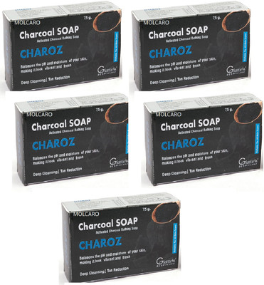 MOLCARO CHARCOAL SOAP(5 x 15 g)